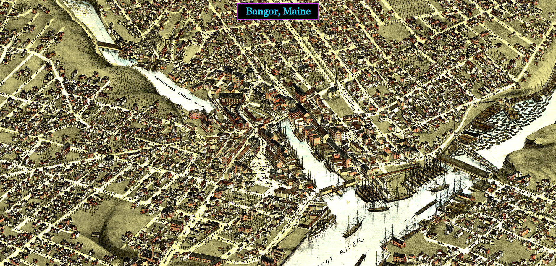Bangor, Maine, 1870
